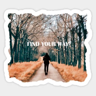 Find Your Way Sticker